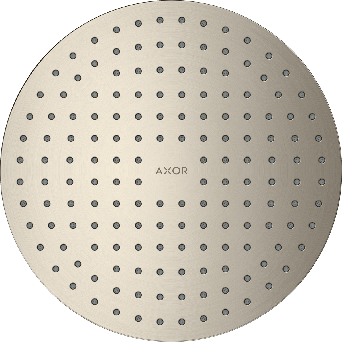 HANSGROHE Sprchová hlavice AXOR ShowerSolutions 250 2jet integrovaná do stropu #35298820 - kartáčovaný nikl