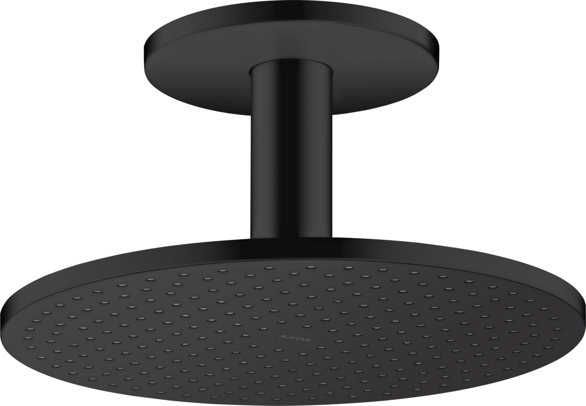 HANSGROHE AXOR ShowerSolutions Horní sprcha 300 1jet s přívodem od stropu #35301670 - matná černá