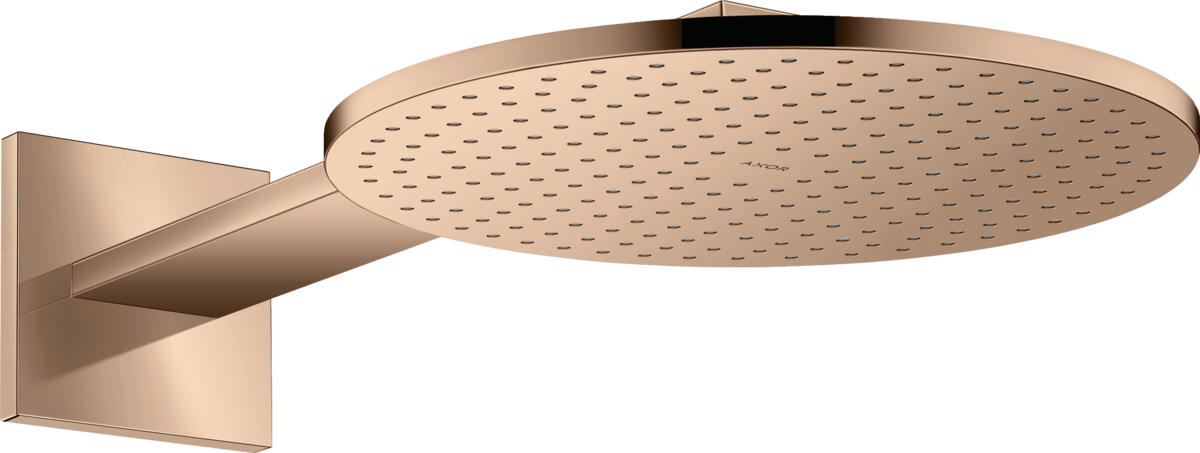 HANSGROHE Sprchová hlavice AXOR ShowerSolutions 300 2jet se sprchovým ramenem #35303300 - Leštěné červené zlato