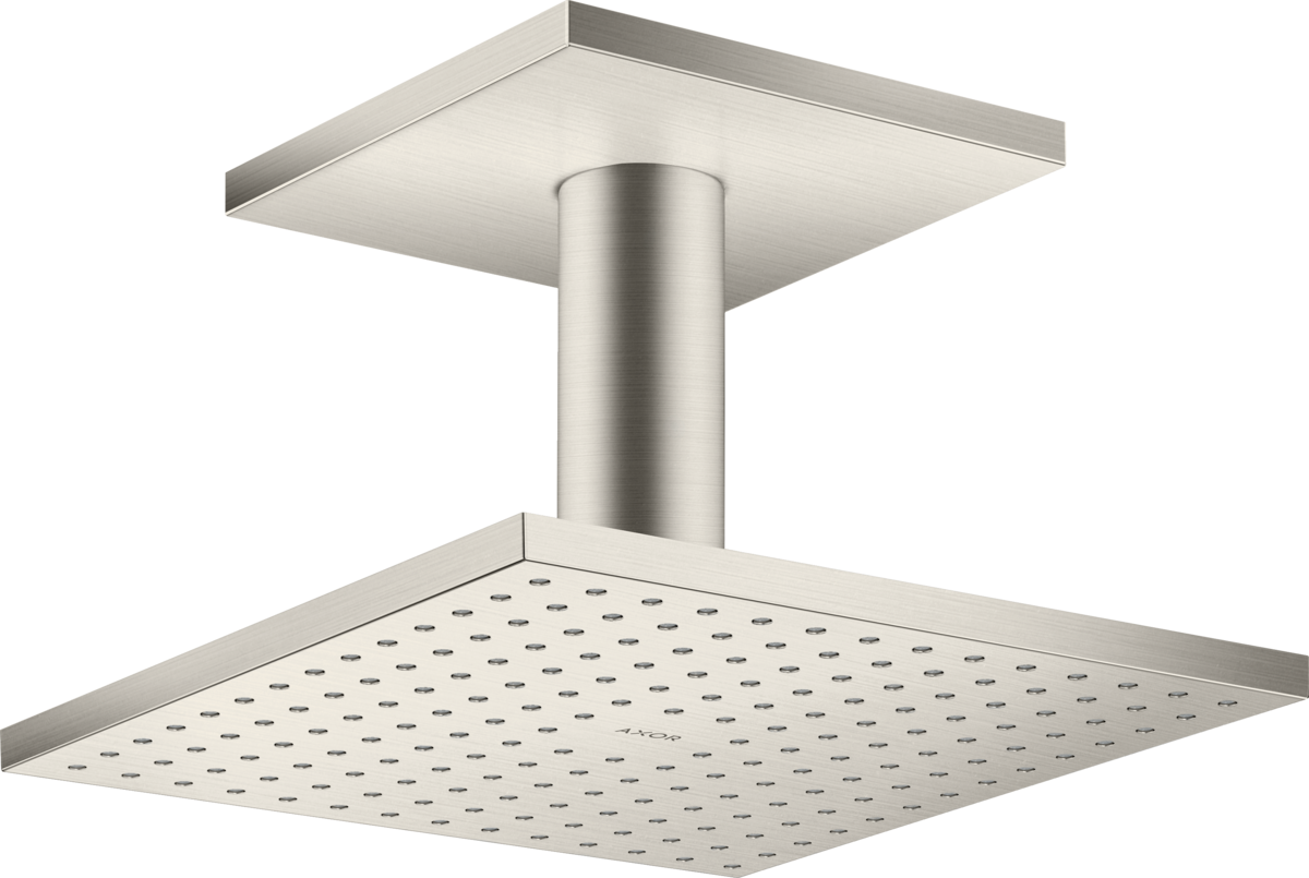 HANSGROHE AXOR ShowerSolutions horní sprcha 250/250 2jet se stropním připojením #35312800 - nerezová ocel Optic