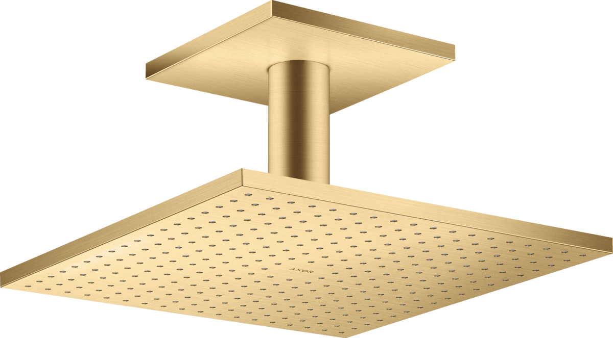 HANSGROHE Sprchová hlavice AXOR ShowerSolutions 300/300 2jet s připojením ke stropu #35320250 - Brushed Gold Optic