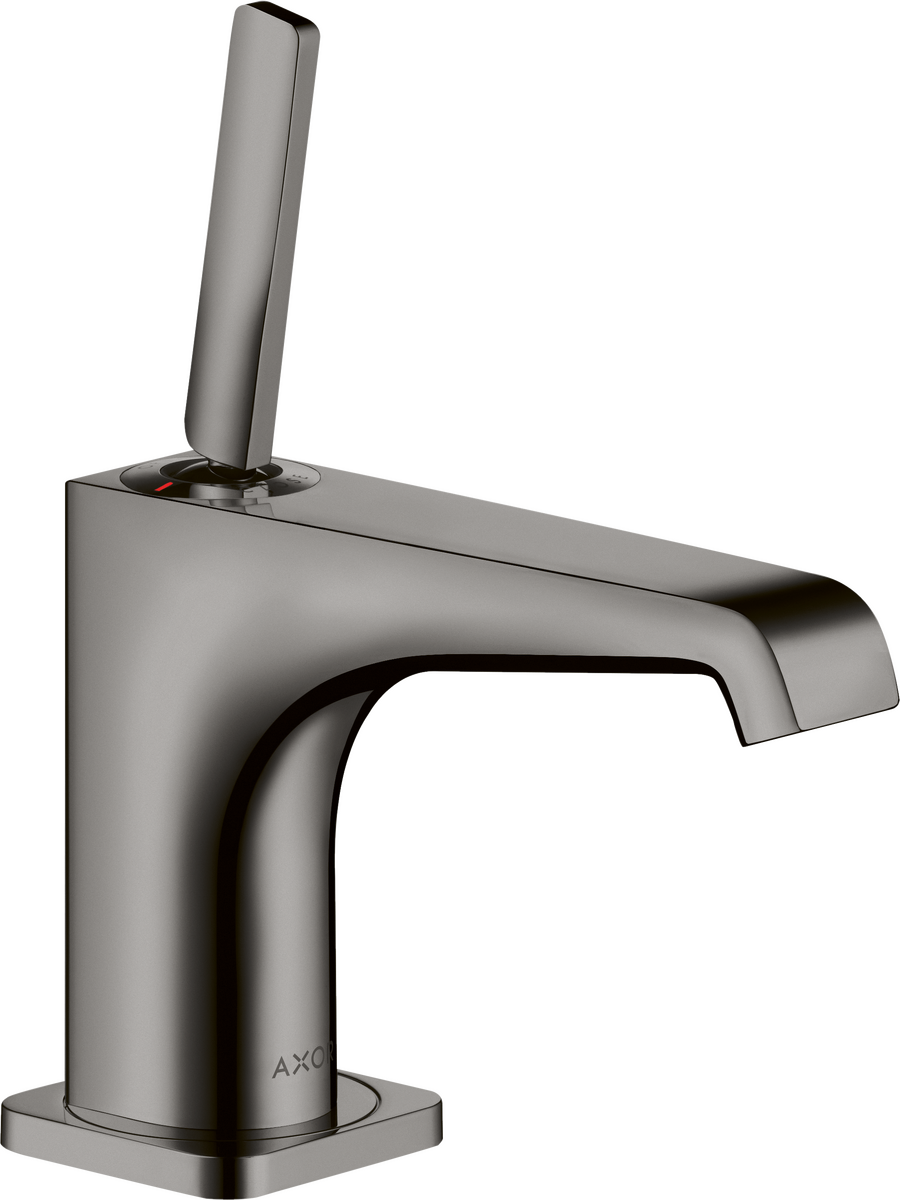 HANSGROHE Sloupový ventil AXOR Citterio E 90 s kolíkovou rukojetí bez výsuvného odpadu #36105330 - leštěný černý chrom