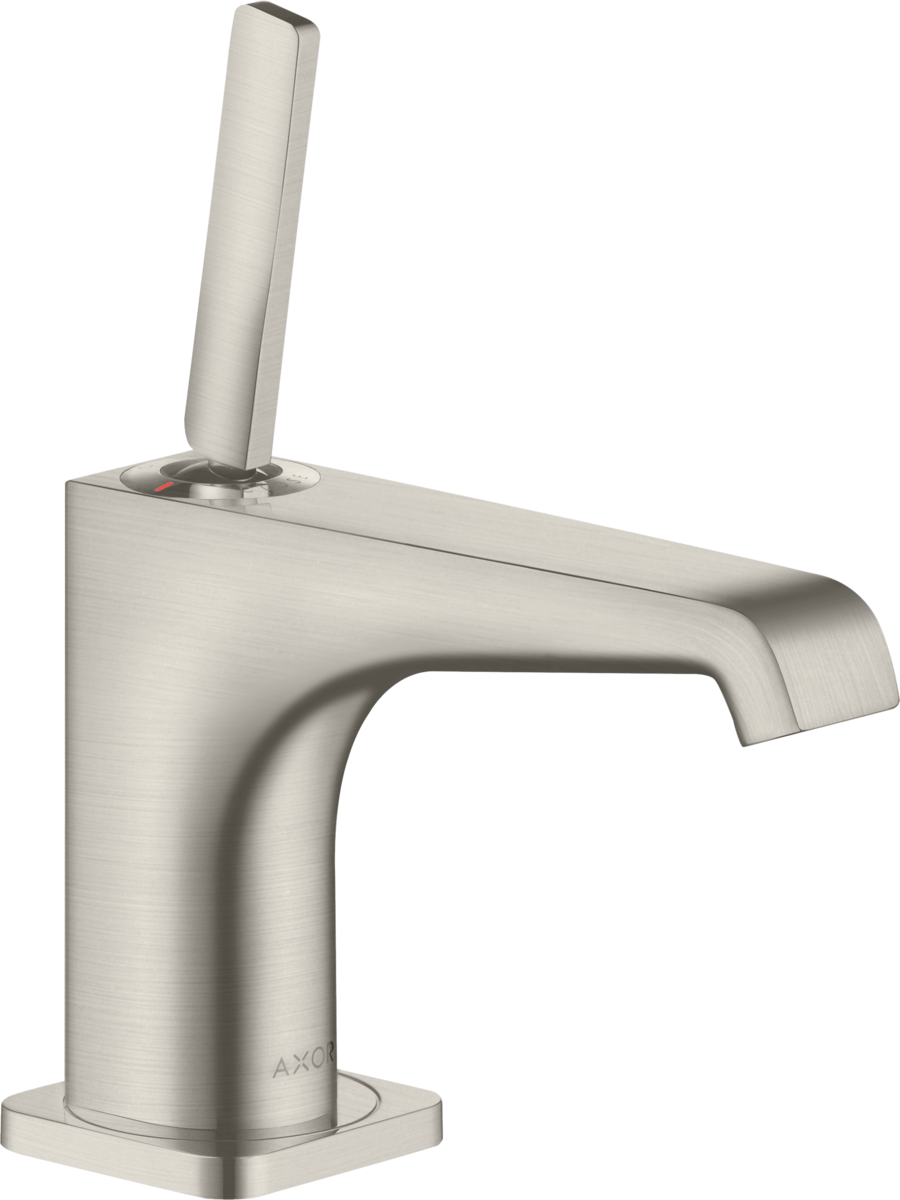 HANSGROHE Sloupový ventil AXOR Citterio E 90 s kolíkovou rukojetí bez výsuvného odpadu #36105800 - nerezová ocel Optic