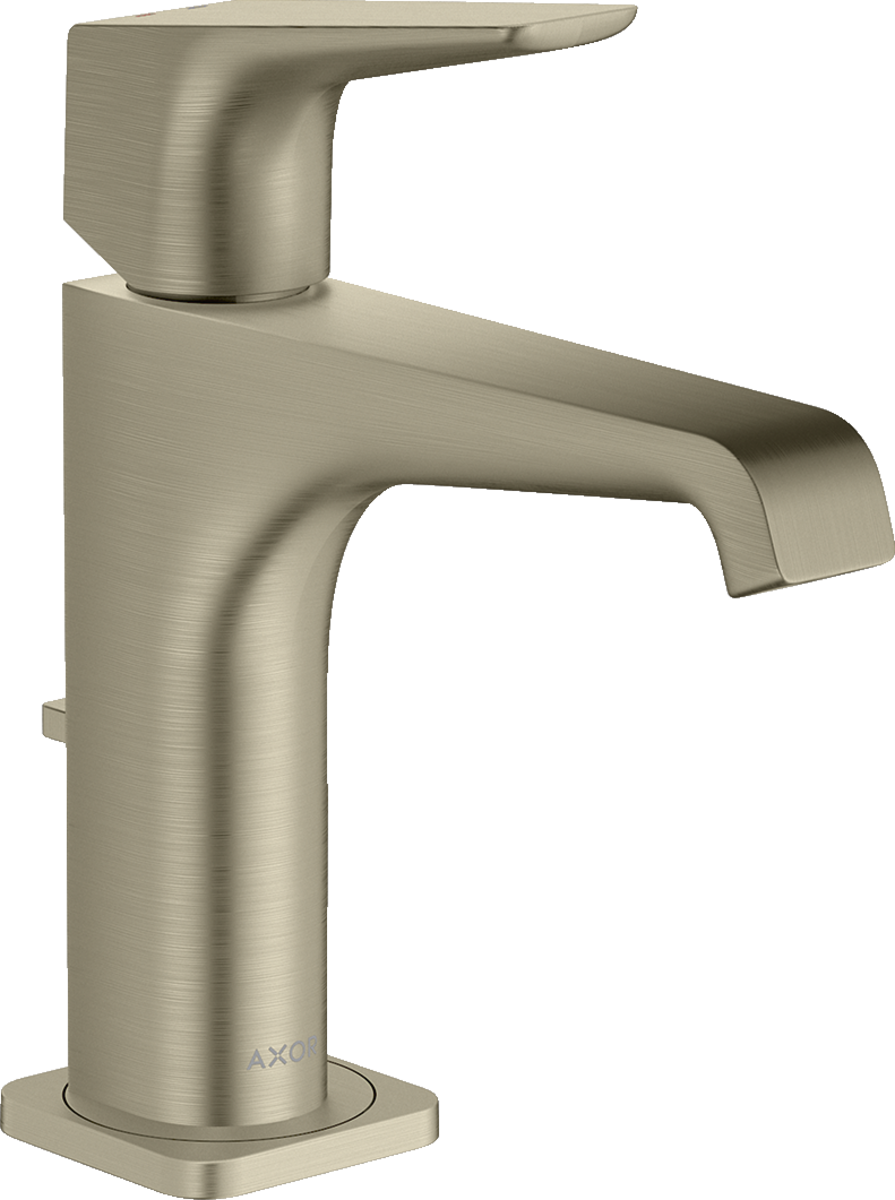 HANSGROHE Jednopáková umyvadlová baterie AXOR Citterio E 130 s pákovým ramínkem a výsuvným odpadem #36110820 - kartáčovaný nikl
