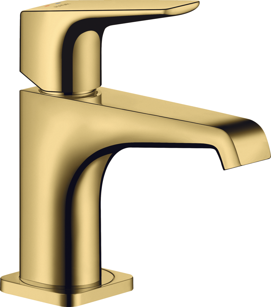 HANSGROHE AXOR Citterio E jednopáková umyvadlová baterie 90 s pákovým ramínkem pro umyvadlo s výsuvným odpadem #36112990 - Polished Gold Optic