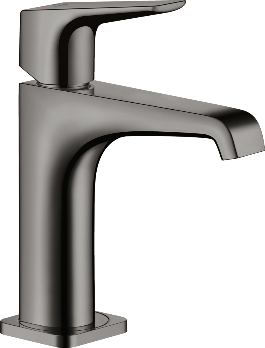 HANSGROHE AXOR Citterio E jednopáková umyvadlová baterie 130 s pákovým ramínkem a výsuvným odpadem #36111330 - leštěný černý chrom