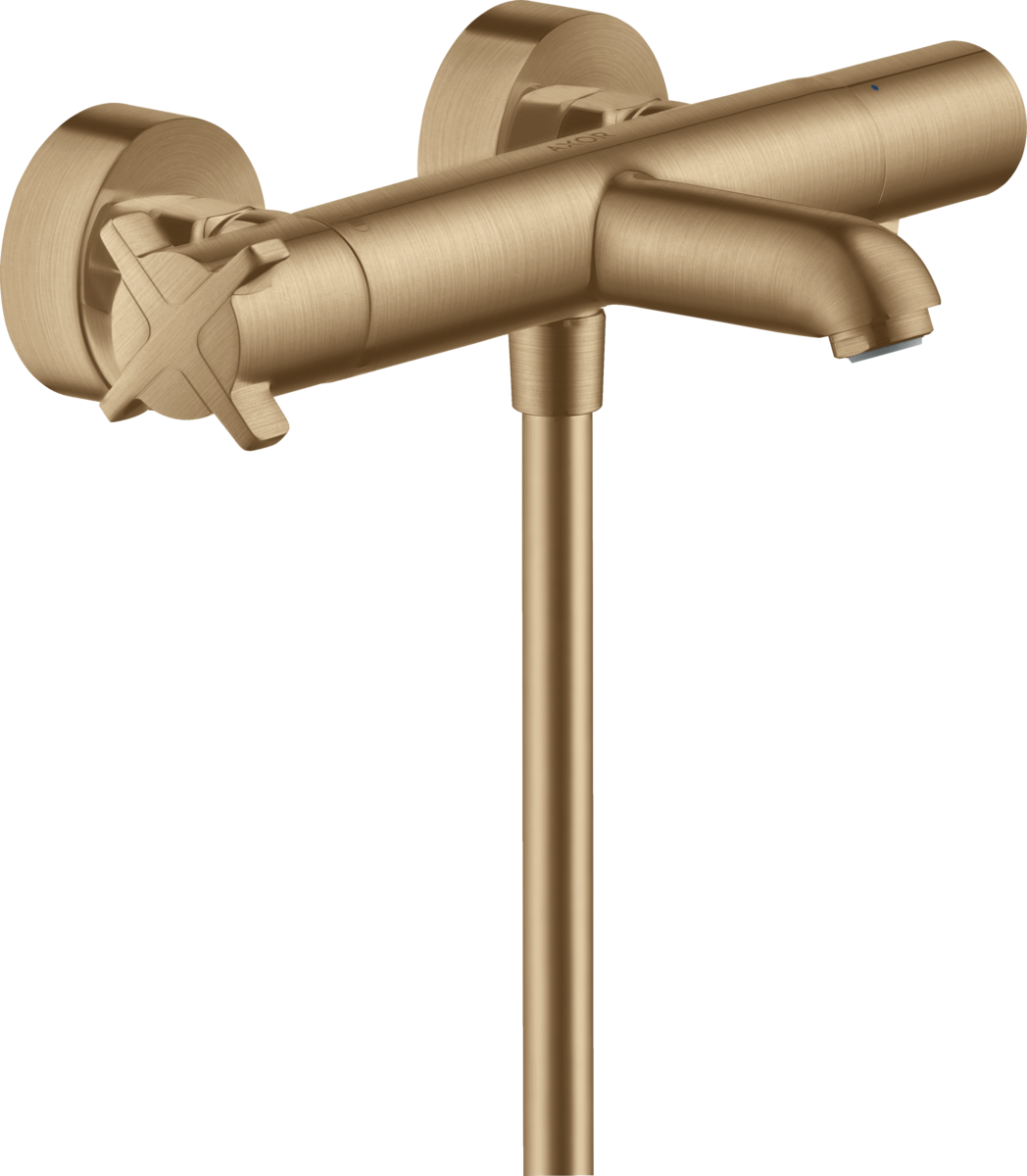 HANSGROHE AXOR Citterio E Vanový termostat s instalací na stěnu #36140140 - kartáčovaný bronz