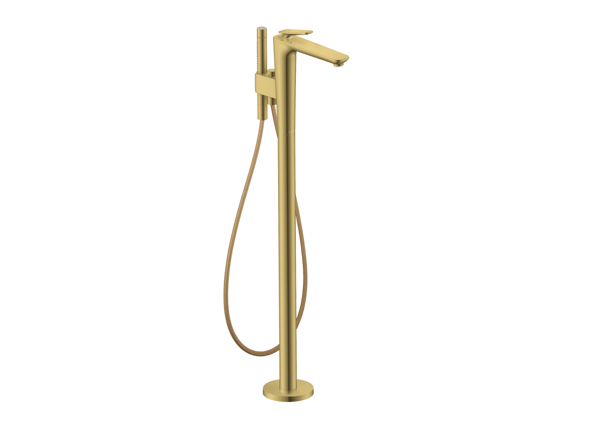 HANSGROHE AXOR Citterio C Páková vanová baterie stojící na podlaze #49440990 - leštěný vzhled zlata
