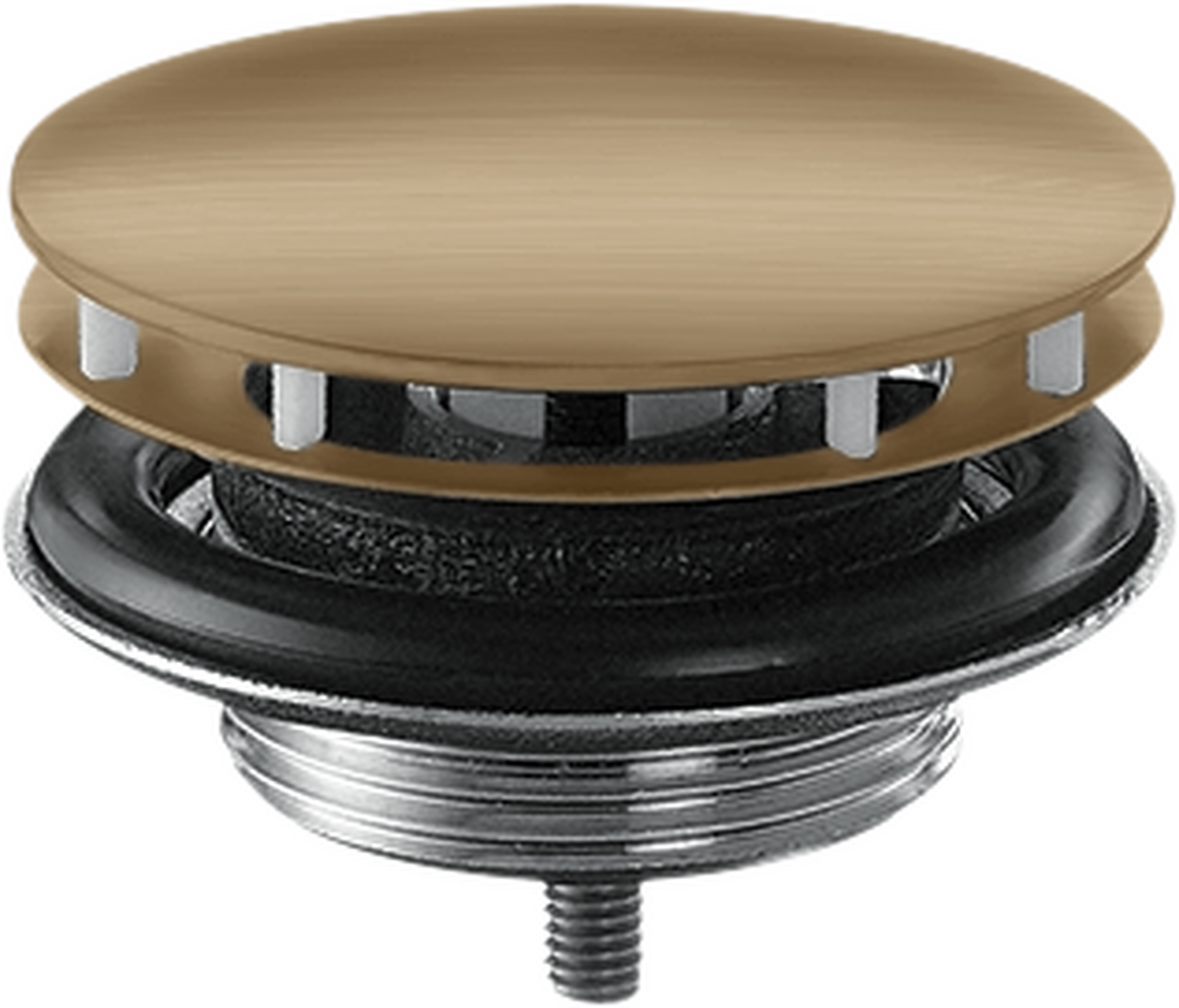 HANSGROHE Odtoková souprava s neuzavíratelným odtokovým ventilem pro umyvadla #51301140 - kartáčovaný bronz