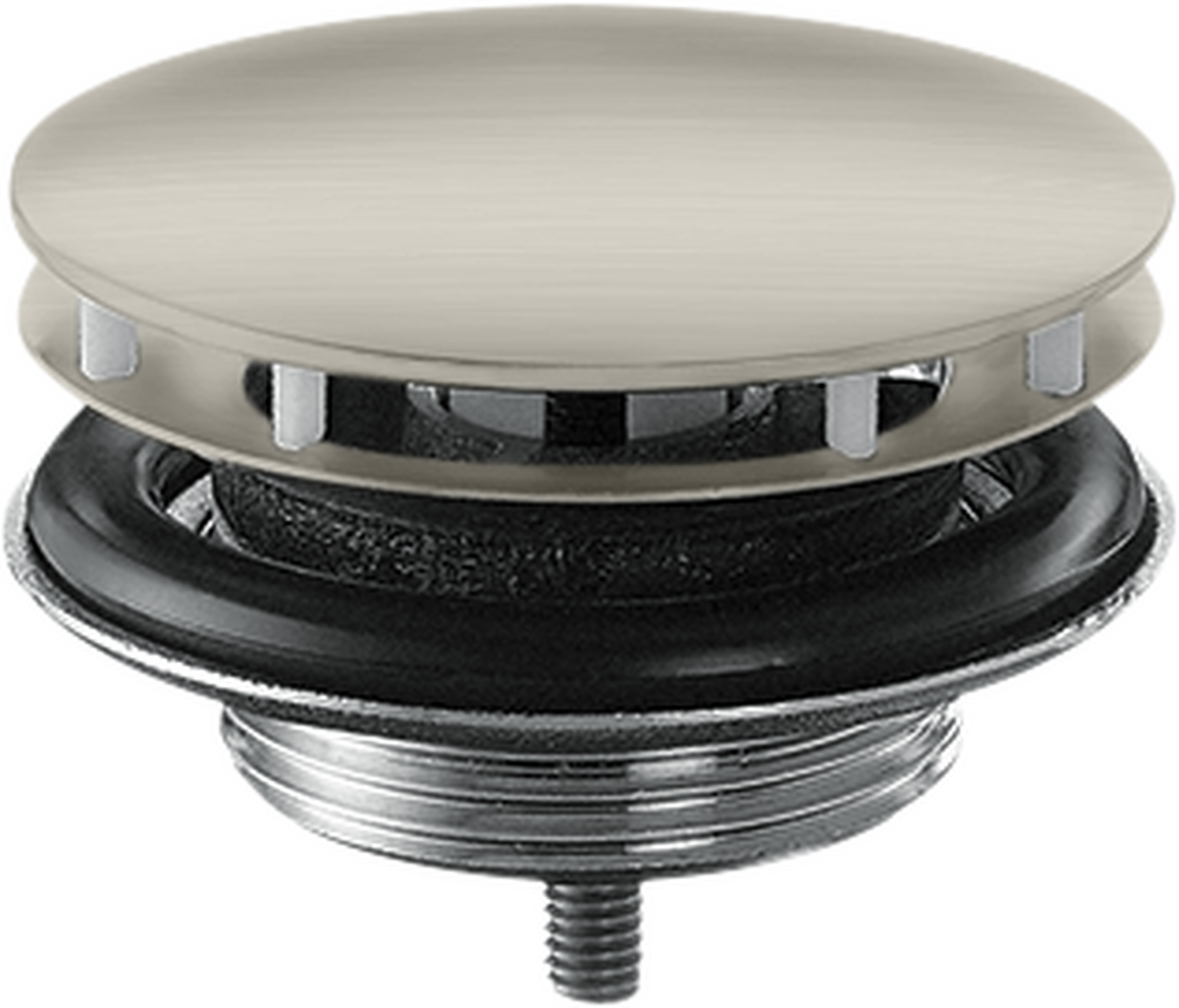 HANSGROHE odtokový ventil #51301800 - vzhled nerezu