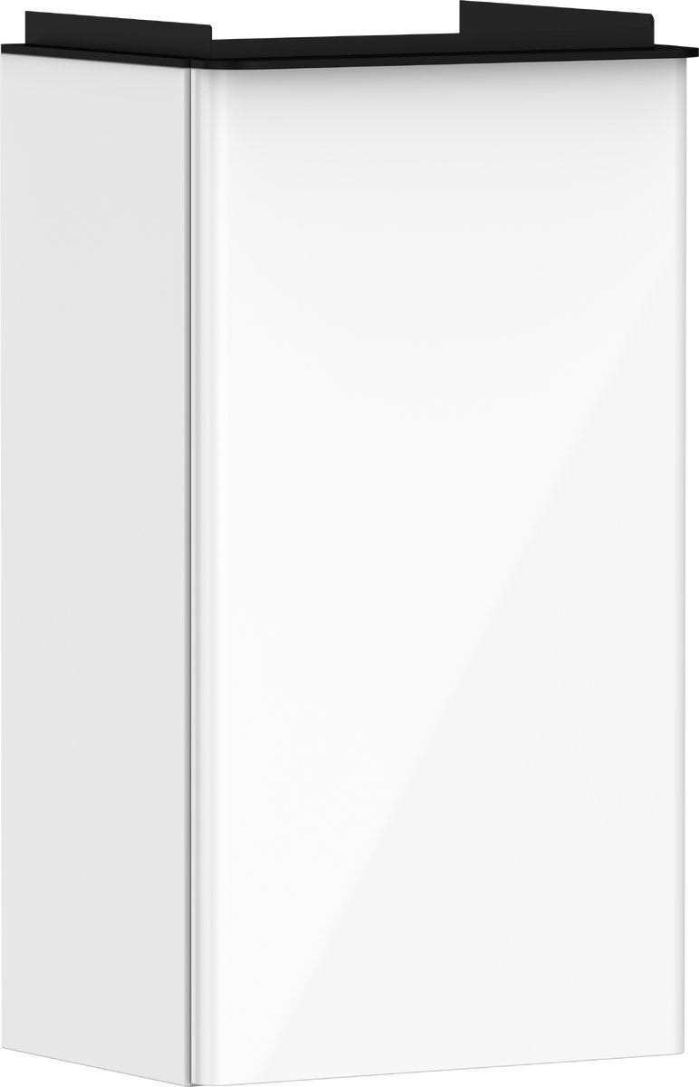 HANSGROHE Xelu Q Skříňka pod umyvadlo bílá s vysokým leskem 340/245 pro umývátko, závěsy dvířek vpravo #54015670 - vysoce lesklá bílá