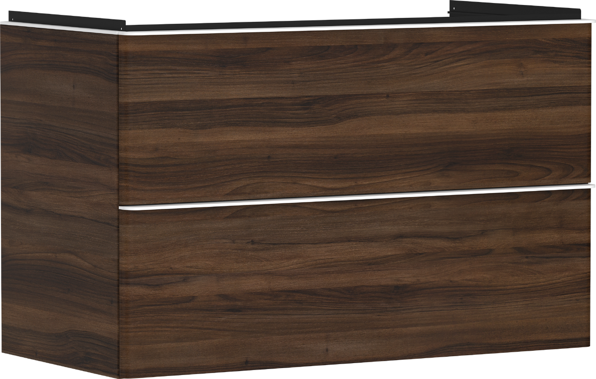 HANSGROHE Xelu Q Skříňka pod umyvadlo tmavý ořech 980/475 se 2 zásuvkami #54034700 - tmavý ořech