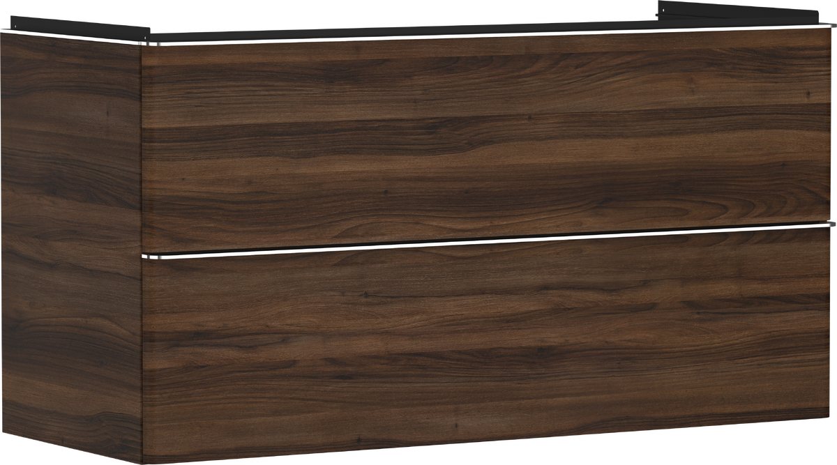 HANSGROHE Xelu Q Skříňka pod umyvadlo tmavý ořech 1180/475 se 2 zásuvkami #54038000 - tmavý ořech