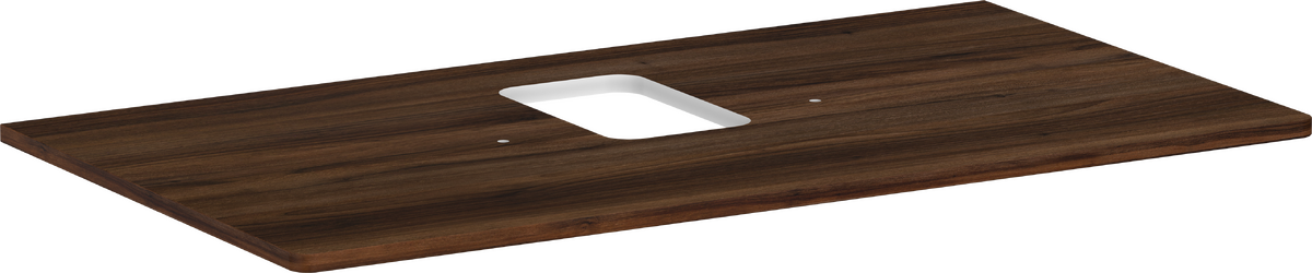HANSGROHE Xelu Q Deska 980/550 s výřezem uprostřed pro umyvadlovou mísu, s otvorem pro baterii #54121630 - tmavý ořech