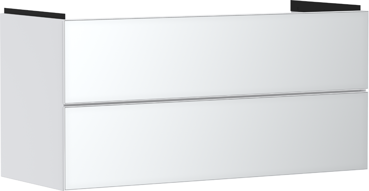 HANSGROHE Xevolos E Skříňka pod umyvadlo matná bílá 1180/475 se 2 zásuvkami #54184320 - matná bílá