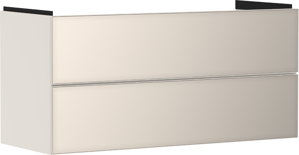 HANSGROHE Xevolos E Skříňka pod umyvadlo písková matná béžová 1180/475 se 2 zásuvkami #54185790 - písková matná béžová