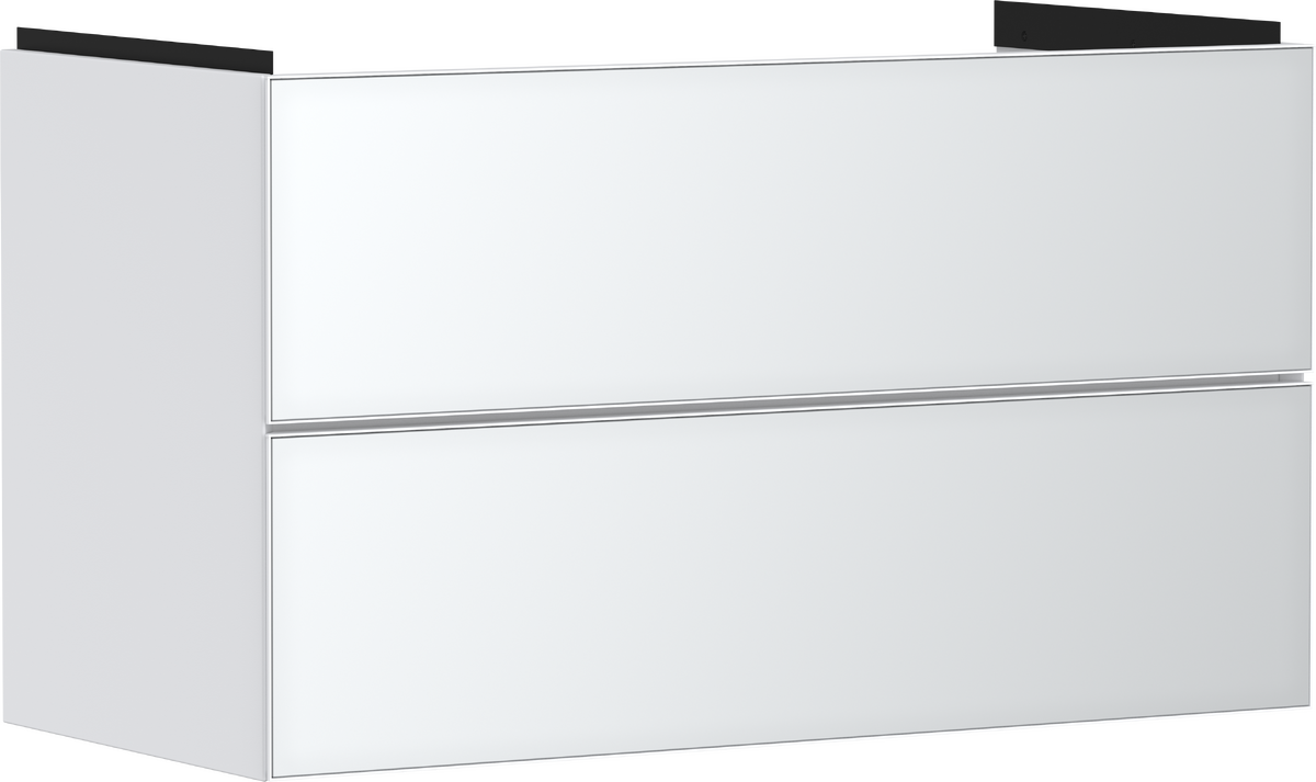 HANSGROHE Xevolos E Skříňka pod umyvadlo matná bílá 980/475 se 2 zásuvkami #54181320 - matná bílá