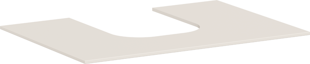 HANSGROHE Xevolos E Deska 780/550 s výřezem uprostřed pro zápustné umyvadlo #54208780 - písková matná béžová