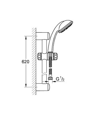 GROHE Tempesta 100 Duo sada sprchových lišt 2 typy proudů #28591000 - chrom