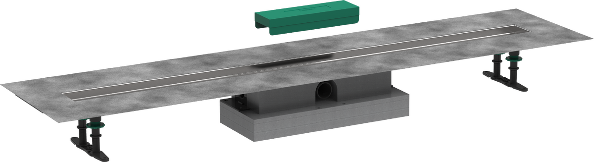 HANSGROHE uBox universal Úplná sada pro plochou instalaci - 1200 pro vrchní sady sprchových žlabů #56021180