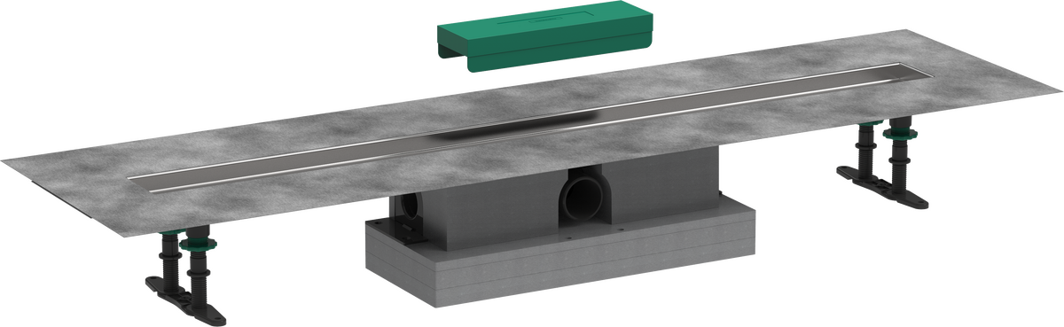 HANSGROHE uBox universal Úplná sada pro standardní instalaci - 1000 pro vrchní sady sprchových žlabů #56026180