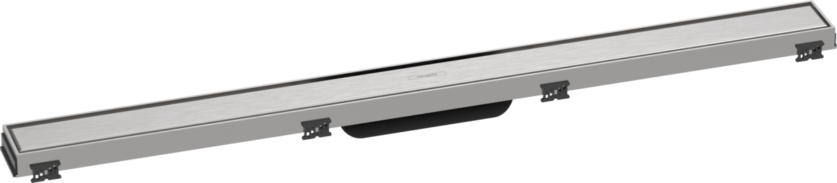 HANSGROHE RainDrain Match Vrchní sada sprchového žlabu 900 s výškově stavitelným rámem #56040800 - kartáčovaná nerezová ocel