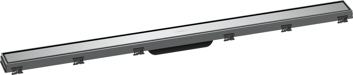 HANSGROHE RainDrain Match prefabrikovaná sada sprchového žlabu 1000 s výškově nastavitelným rámem #56041000 - chrom