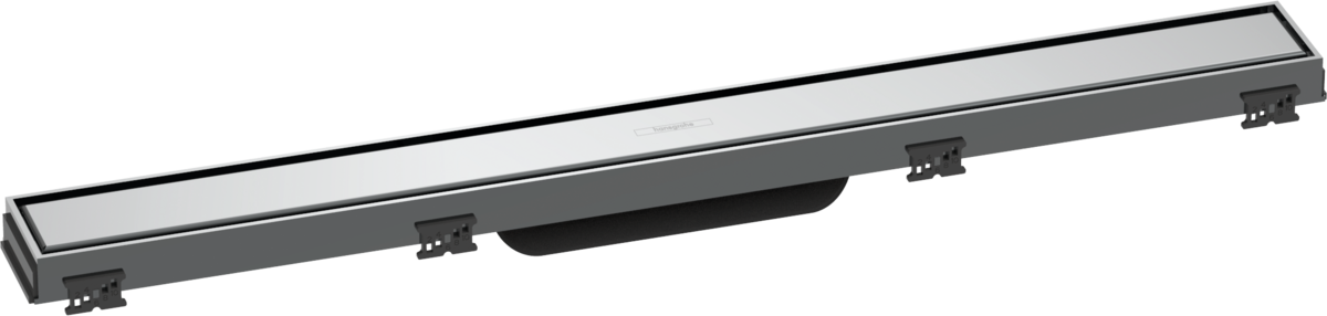HANSGROHE RainDrain Match prefabrikovaná sada sprchového žlabu 700 s výškově nastavitelným rámem #56037000 - chrom