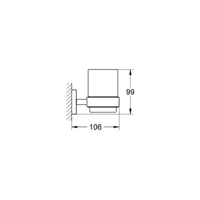 GROHE Essentials Držák Chrom #40369000