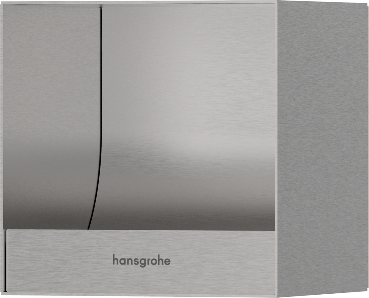 HANSGROHE XtraStoris Original Zabudovaný držák na toaletní papír 150/150 /140 #56065800 - kartáčovaná nerezová ocel