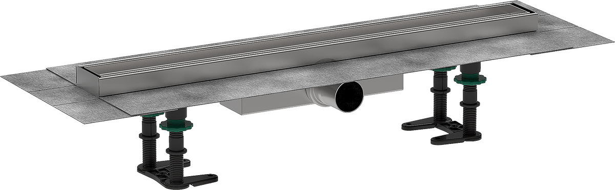 HANSGROHE RainDrain Compact Úplná sada sprchového žlabu 600 pro dlažbu, pro plochou instalaci #56163000
