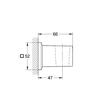 GROHE Allure Brilliant Nástěnný držák sprchy Chrom #27706000