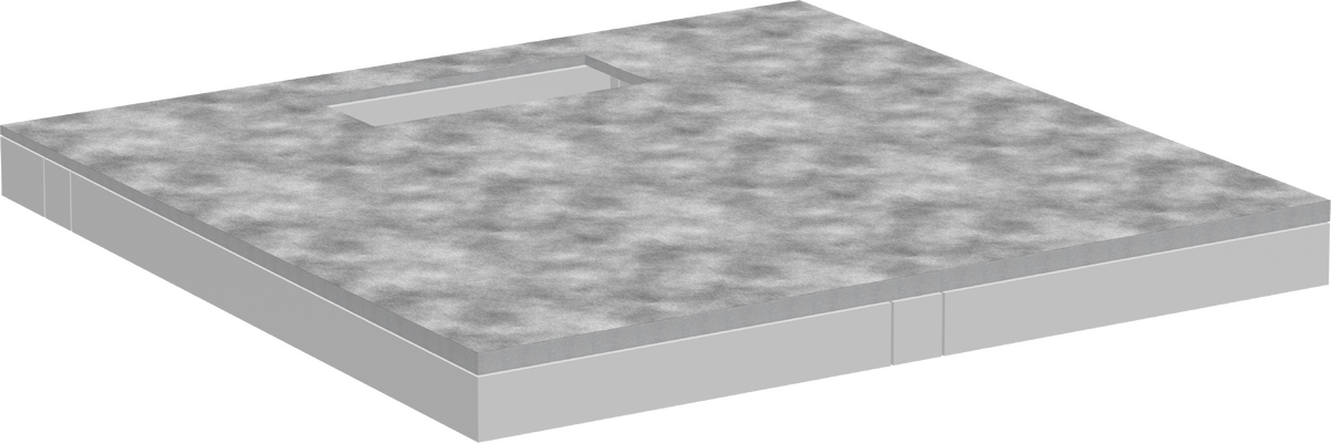 HANSGROHE RainDrain Board Obložitelný prvek do sprchy 1000/1000 s montážní sadou #56256000
