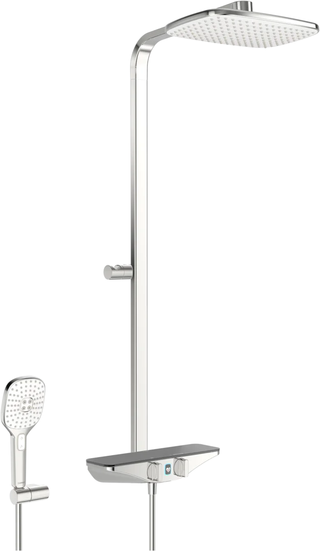 HANSA HANSAEMOTION Wellfit Sprchová baterie s dešťovou sprchou, 6 V, Bluetooth #5865017284