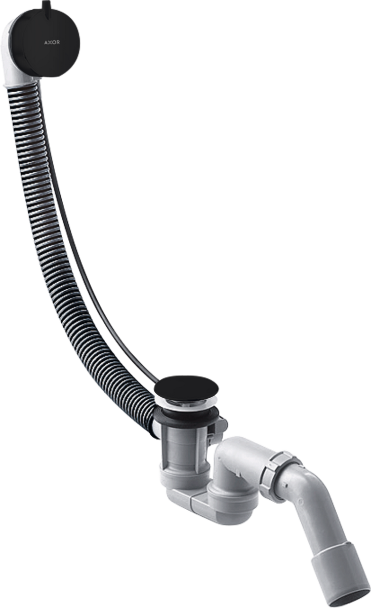 HANSGROHE Úplná sada odtokové a přepadové soupravy pro standardní vany #58316670 - matná černá