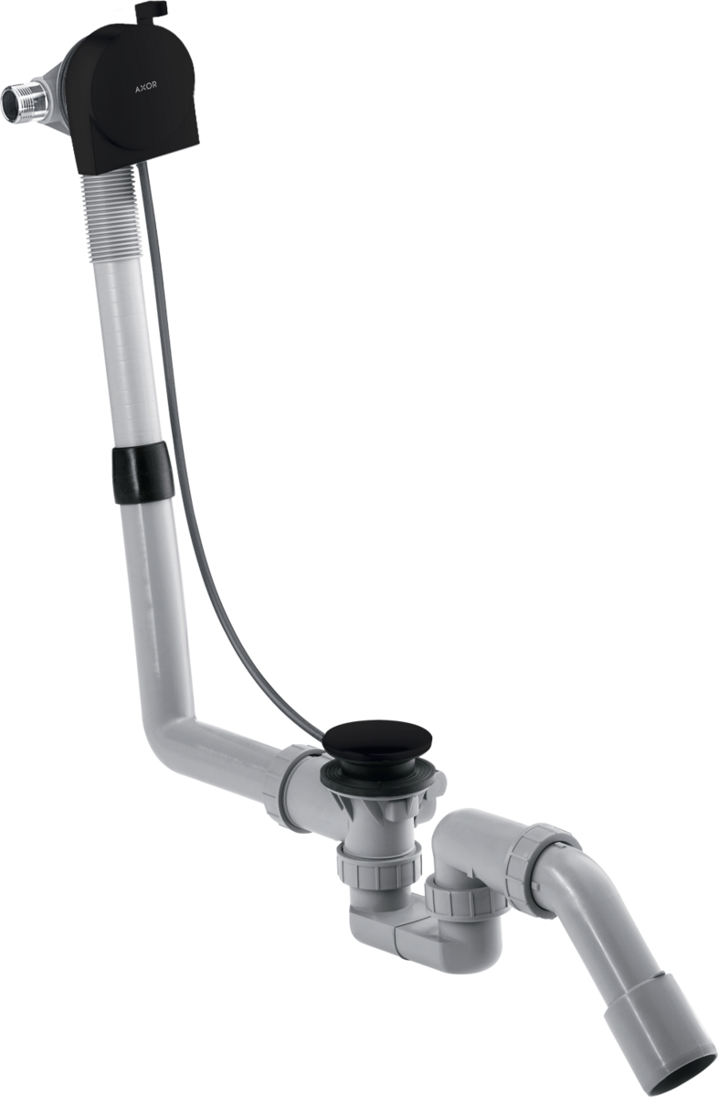 HANSGROHE Úplná sada pro vanový výtok s odtokovou a přepadovou soupravou pro normální vany #58307670 - matná černá