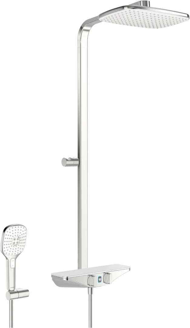 HANSA HANSAEMOTION Wellfit Sprchová baterie s dešťovou sprchou, 6 V, Bluetooth #5865017282