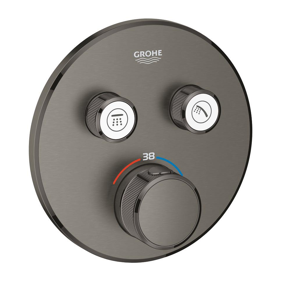GROHE Grohtherm SmartControl termostat pod omítku, 2 ventily #29119AL0 - Hard Graphite