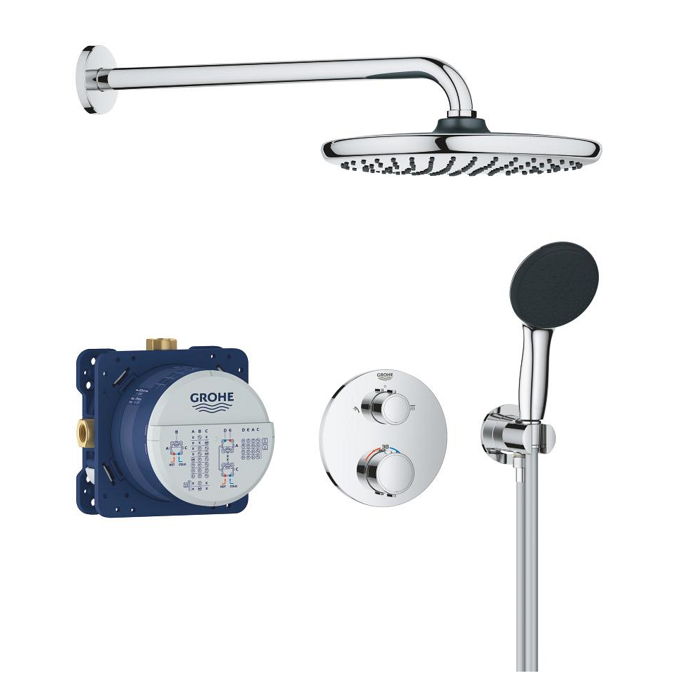 GROHE Precision Thermostat Concealed shower system with Vitalio Start 250 chrom 34883000