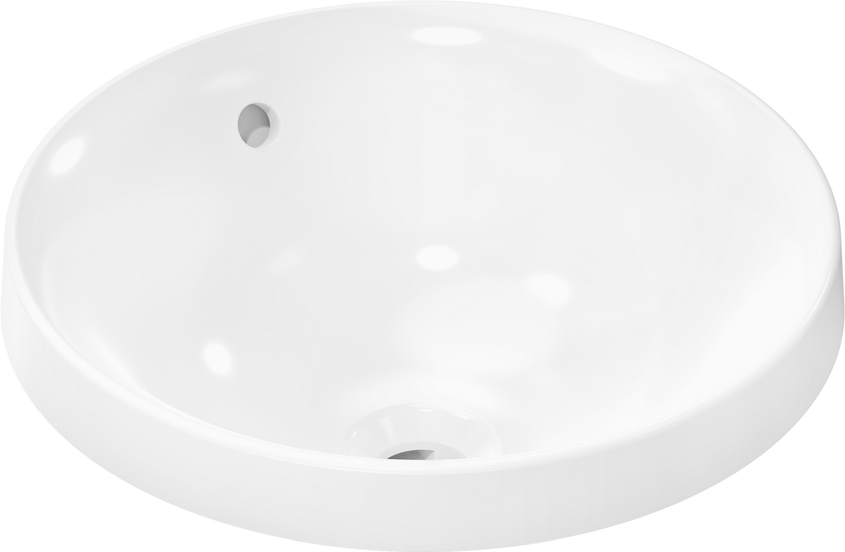 HANSGROHE Xuniva S Zápustné umyvadlo 400/400 bez otvoru pro baterii s přepadem, SmartClean #61054450 - bílá