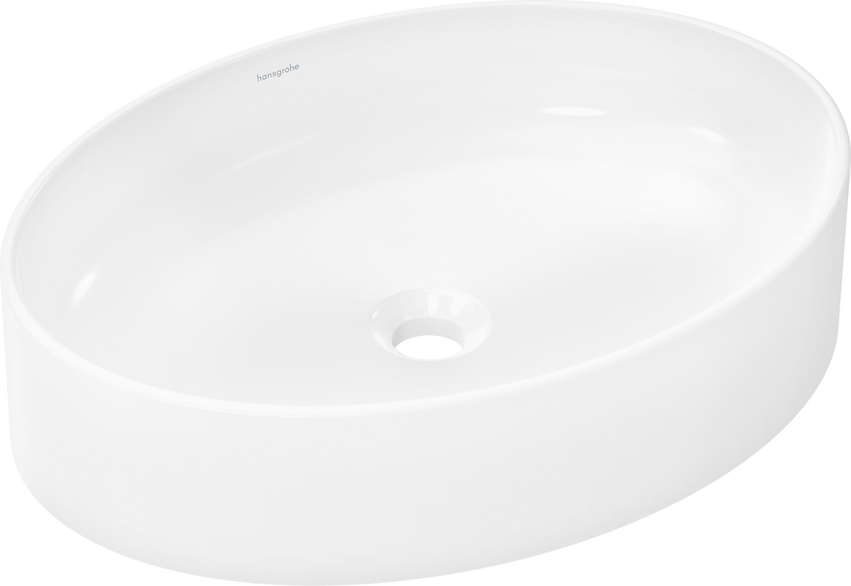HANSGROHE Xuniva D Umyvadlová mísa 550/400 bez otvoru pro baterii a přepadu #60165450 - bílá