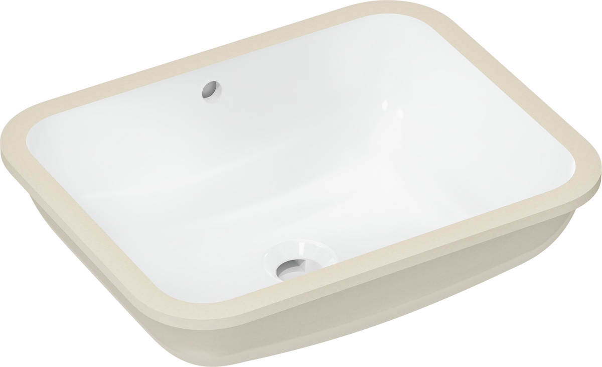 HANSGROHE Xuniva Q Umyvadlo pod desku 450/350 bez otvoru pro baterii, s přepadem, SmartClean #61052450 - bílá