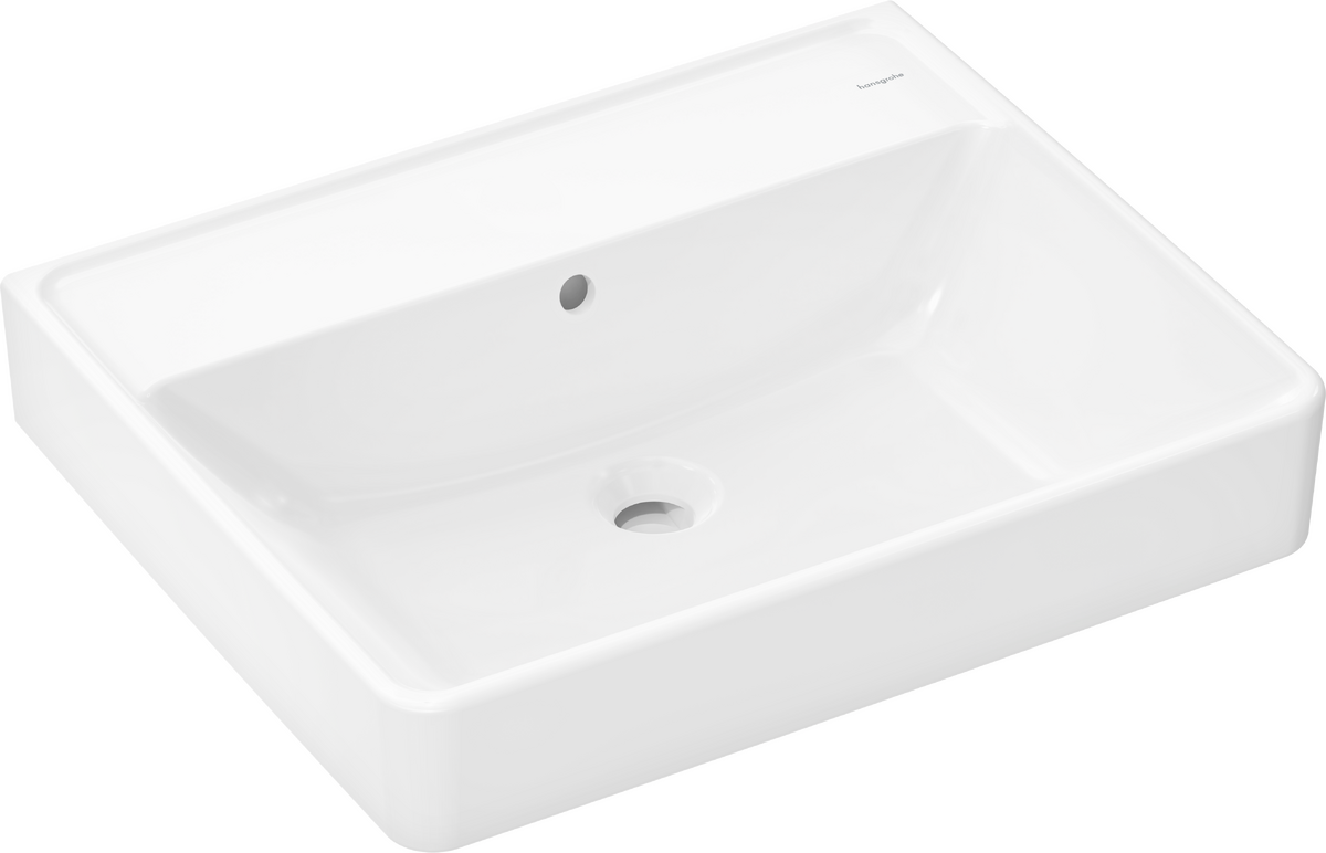 HANSGROHE Xanuia Q Zápustné umyvadlo 600/480 bez otvoru pro baterii, s přepadem #60244450 - bílá