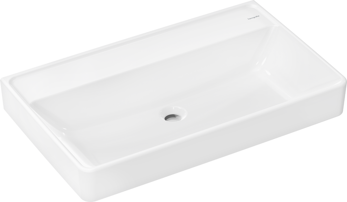 HANSGROHE Xanuia Q Umyvadlo 800/480 bez otvoru pro baterii a přepadu, SmartClean #61139450 - bílá