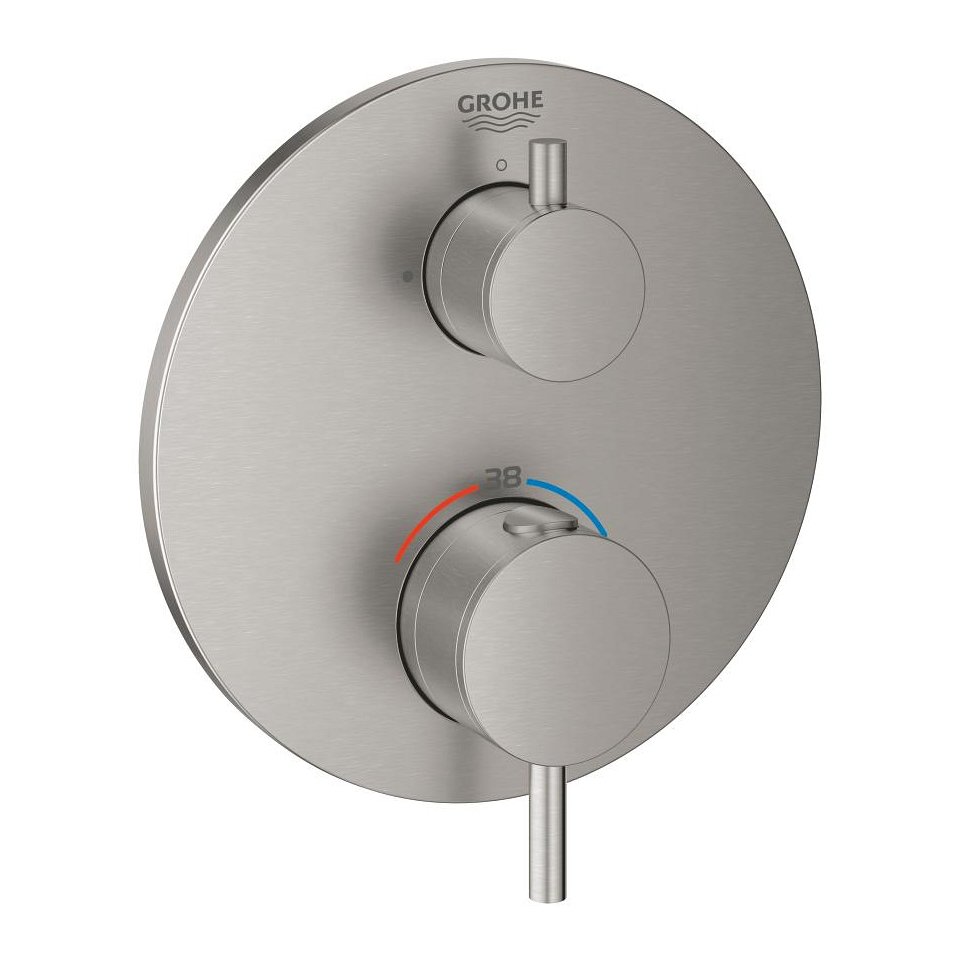GROHE Atrio termostatická baterie s uzavíracím ventilem #24134DC3 - supersteel