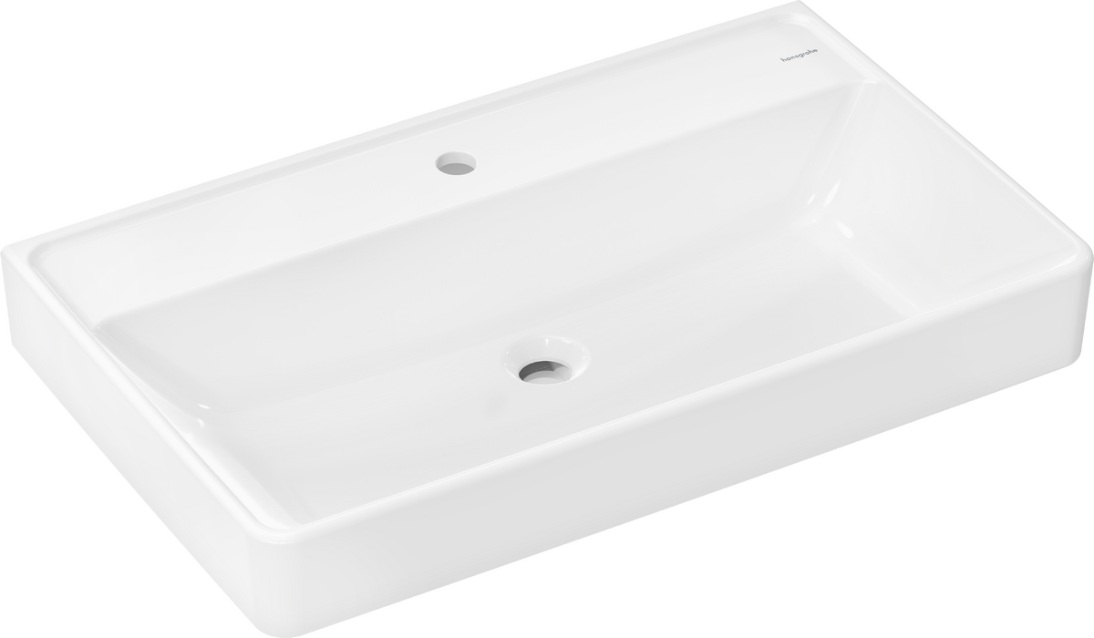 HANSGROHE Xanuia Q Umyvadlo 800/480 s otvorem pro baterii, bez přepadu, SmartClean #61138450 - bílá