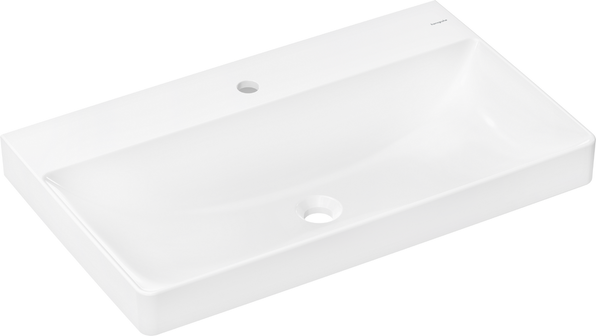 HANSGROHE Xelu Q Umyvadlo 800/480 s otvorem pro baterii bez přepadu #60318450 - bílá