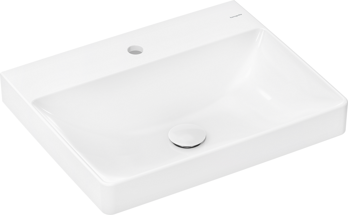 HANSGROHE Xelu Q Uumyvadlo 600/480 s otvorem pro baterii, bez přepadu, SmartClean #61016450 - bílá