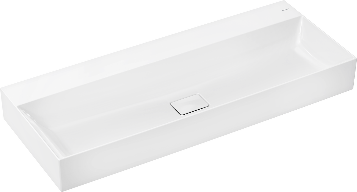 HANSGROHE Xevolos E Umyvadlo 1200/480 bez otvoru pro baterii a bez přepadu, SmartClean #61105450 - bílá