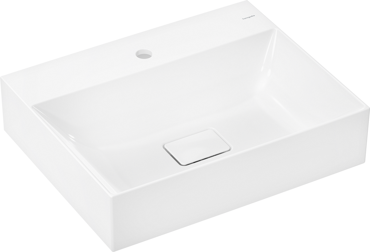 HANSGROHE Xevolos E Umyvadlo 600/480 s otvorem pro baterii, bez přepadu, SmartClean #61092450 - bílá